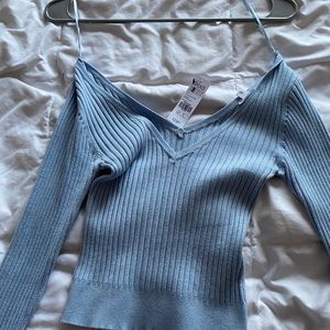 garage long sleeve crop top